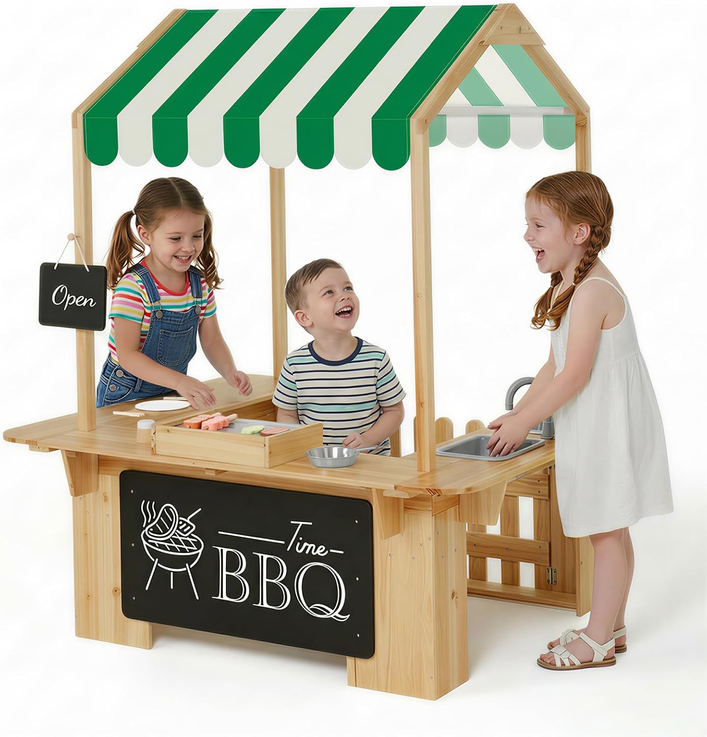 Kids Outdoor Bbq - 어린이 야외 놀이집, 진흙 주방, 바베큐