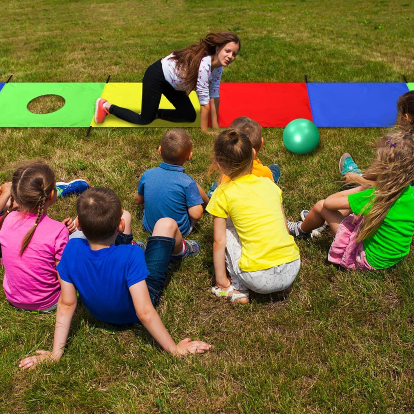 Kids Outdoor Yard Equipment - 어린이를위한 낙하산 놀이 직사각형 게임 체조