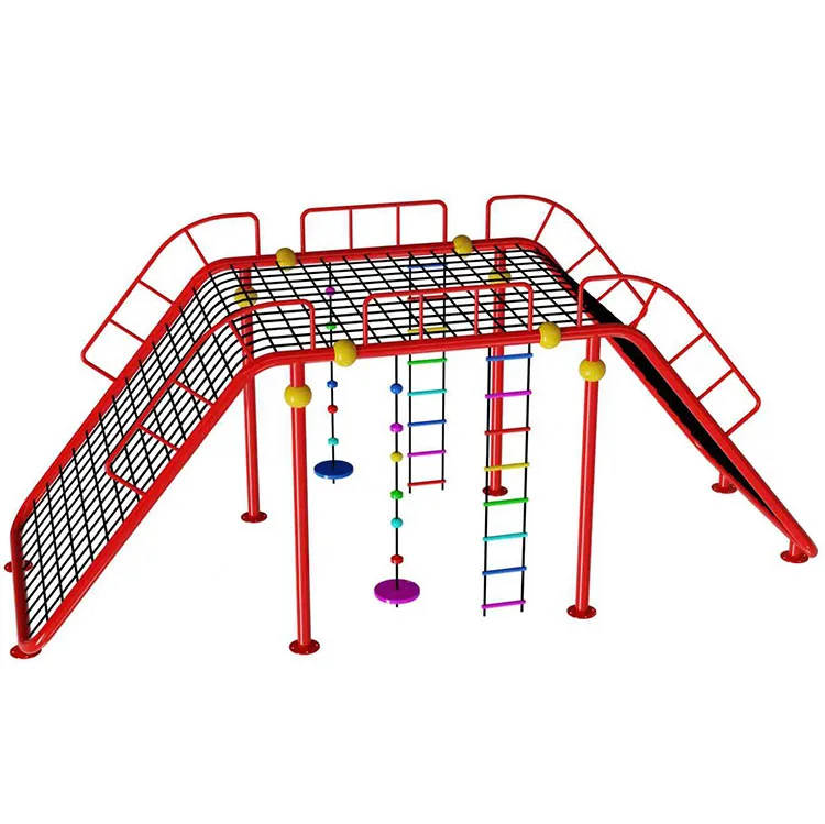 Kids Outdoor Yard Equipment - 맞춤형 플라스틱 로프 그물망 등반 터널