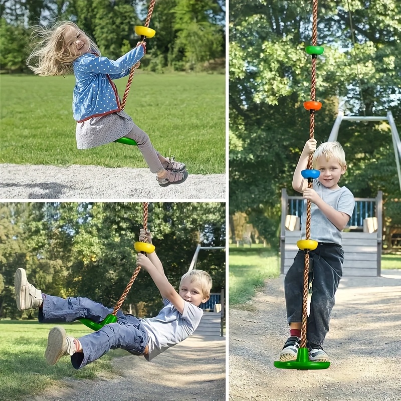 Kids Outdoor Yard Equipment - 3-in-1 디스크 시트 스윙 세트 1팩