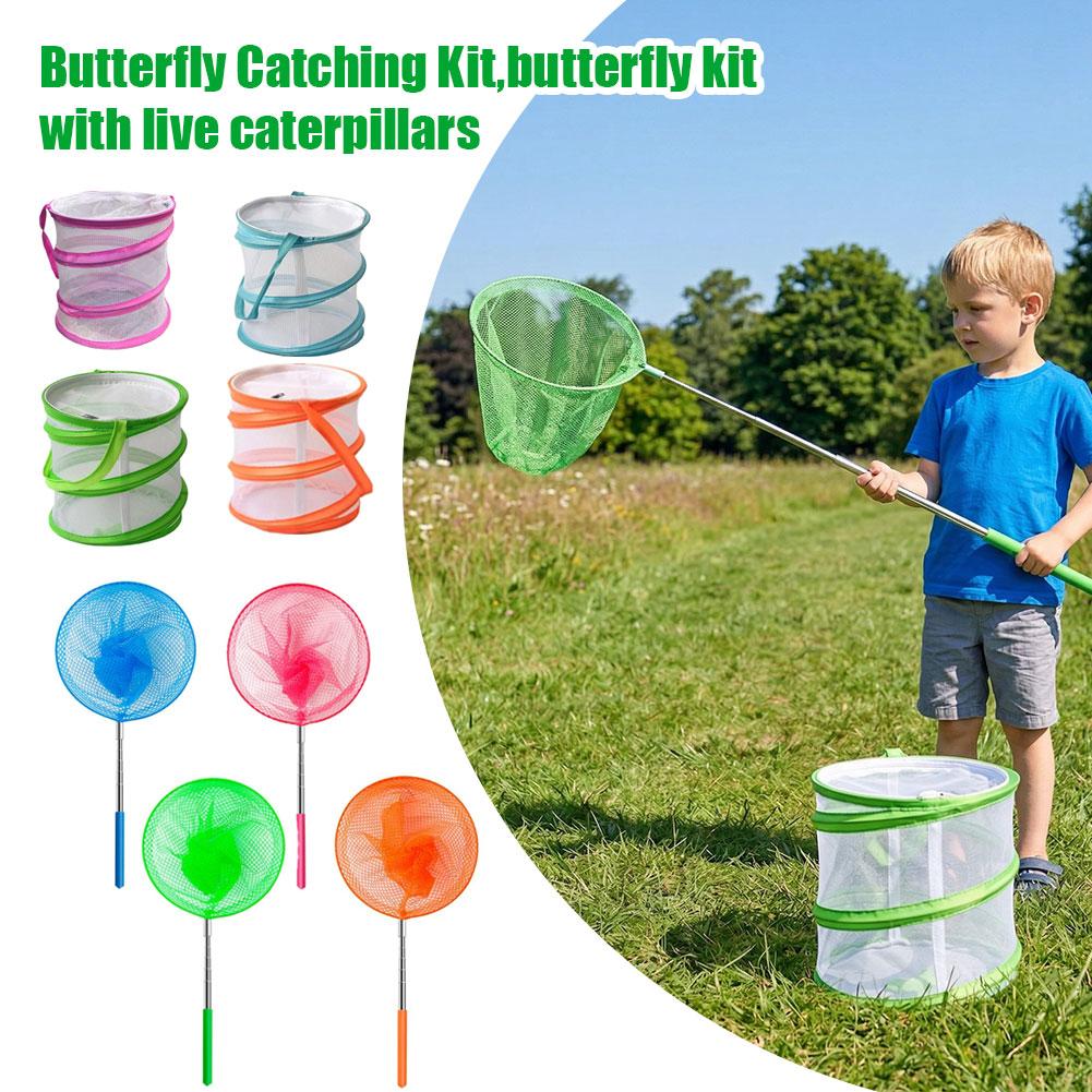 Bug Catching Kit - 어린이 나비 잡기 키트 접이식 메쉬