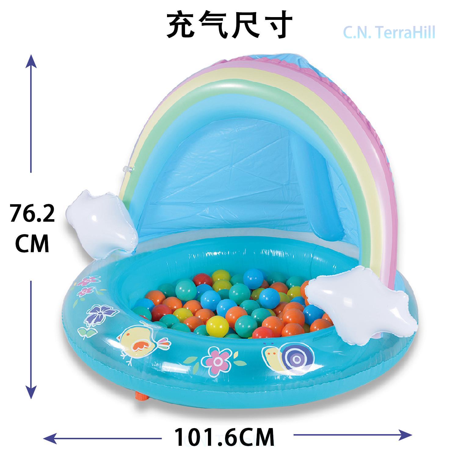 무지개 스프링클러가 있는 어린이용 풍선 물놀이 풀, 오 - Kids Outdoor Water Table 리뷰 및 가격