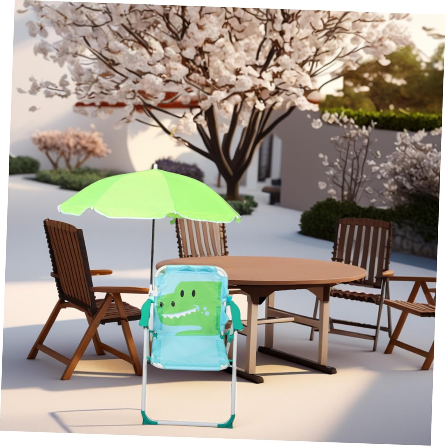 1 세트 접이식 비치 의자 (우산 포함) 소년을위한 경 - Kids Outdoor Lounge Chair With Umbrella 리뷰 및 가격