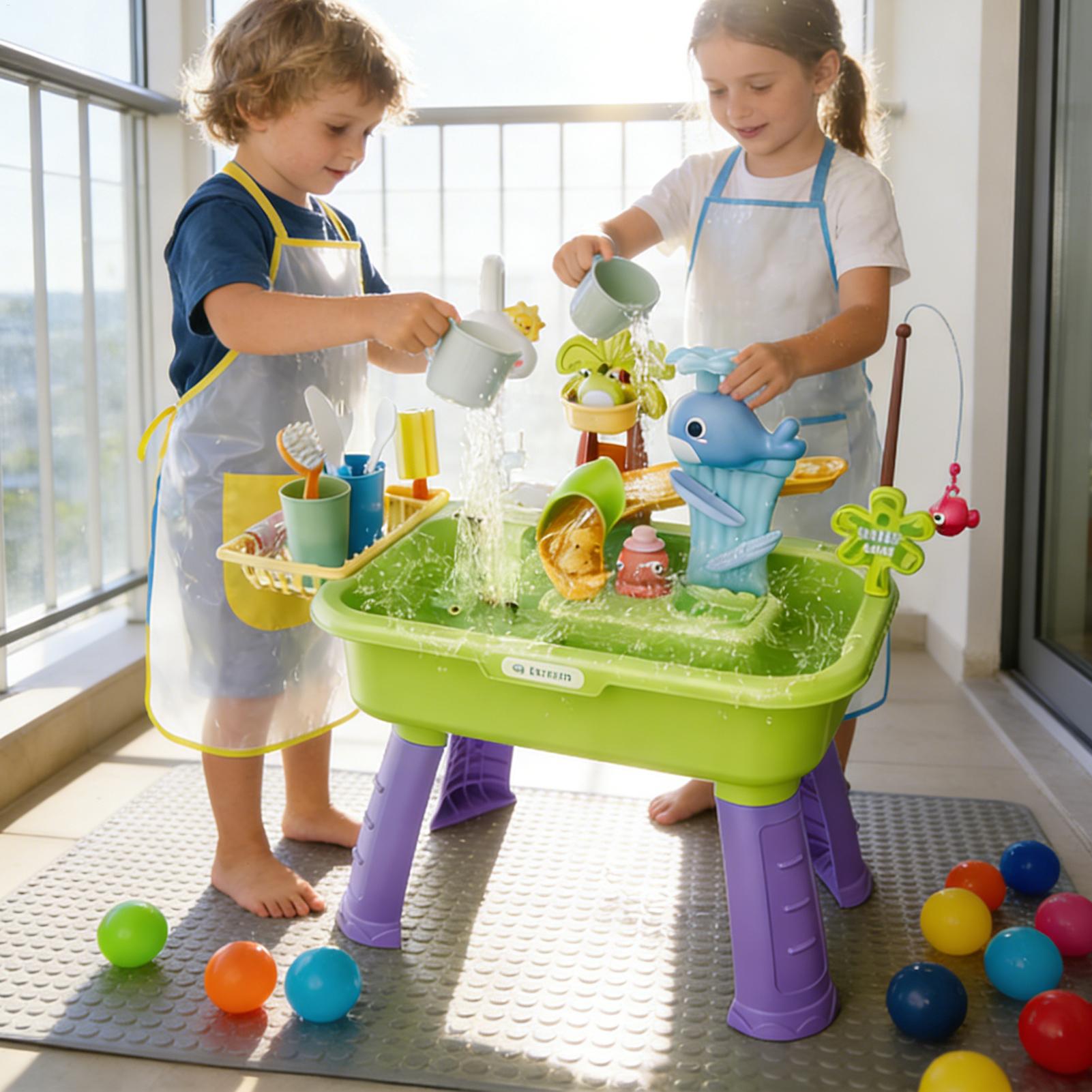 어린이 주방 장난감 전동 물놀이 장난감 분리형 테이블  - Kids Outdoor Water Table 리뷰 및 가격