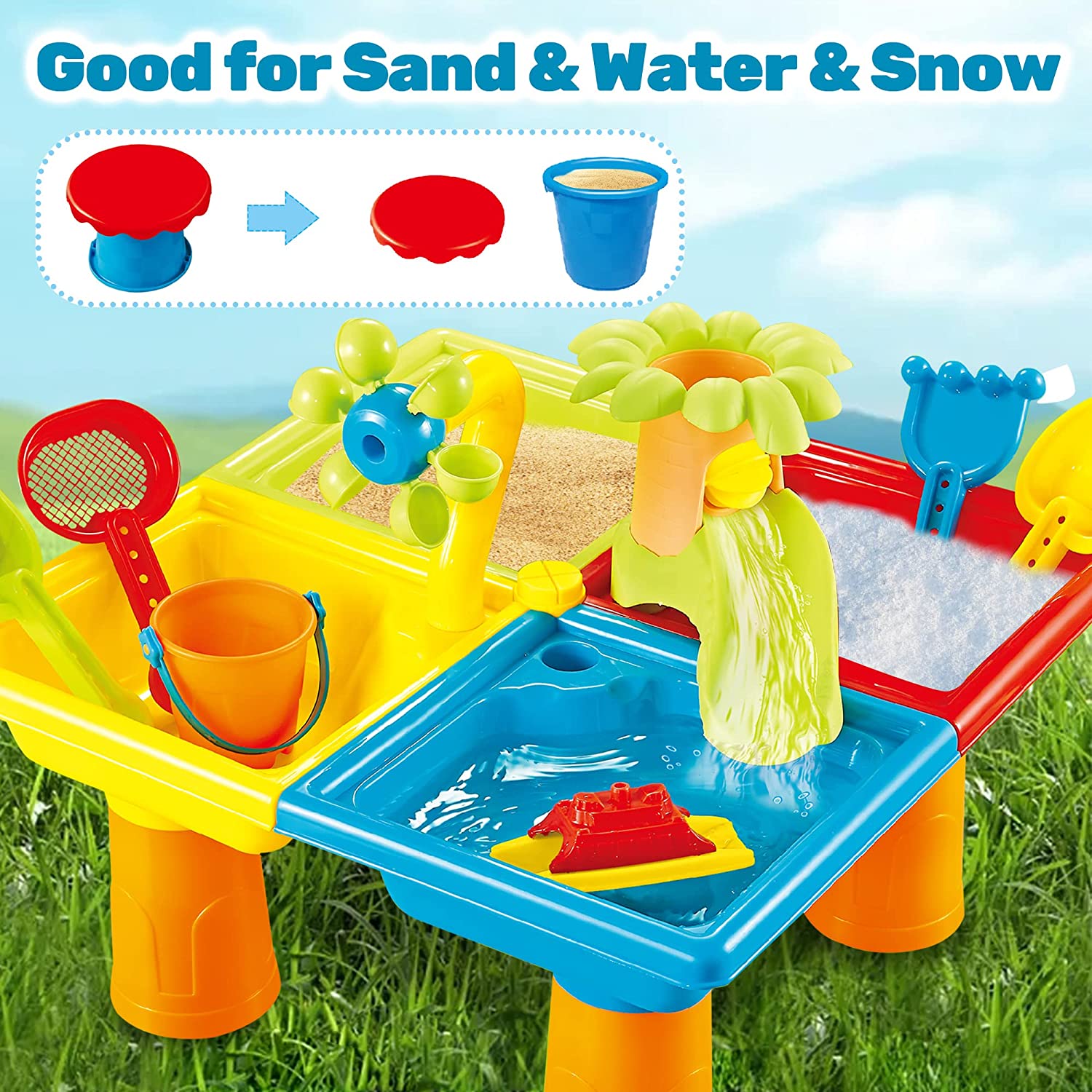 해변 테이블 모래 놀이 장난감, 어린이 야외 게임, 아 - Kids Outdoor Water Table 리뷰 및 가격