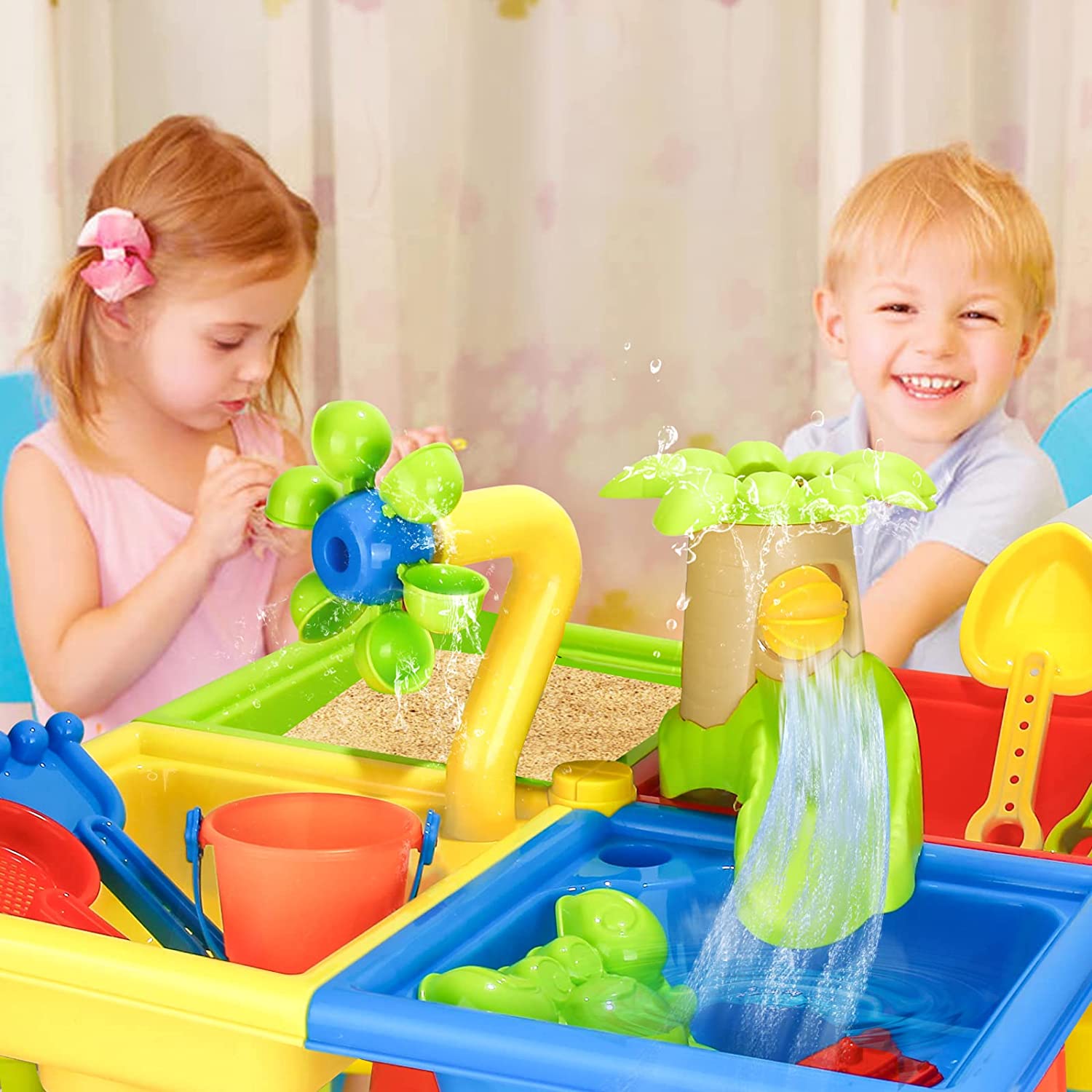해변 테이블 모래 놀이 장난감, 어린이 야외 게임, 아 - Kids Outdoor Water Table 리뷰 및 가격