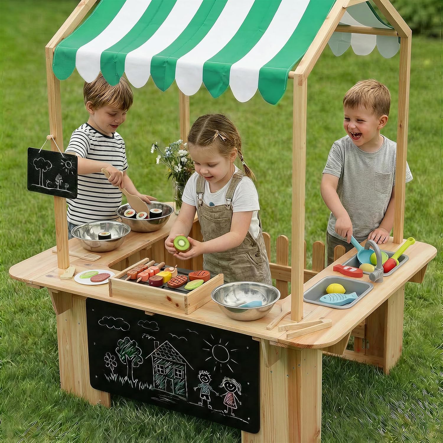 어린이 야외 놀이집, 진흙 주방, 바베큐 장난감, 야외 - Kids Outdoor Bbq 리뷰 및 가격