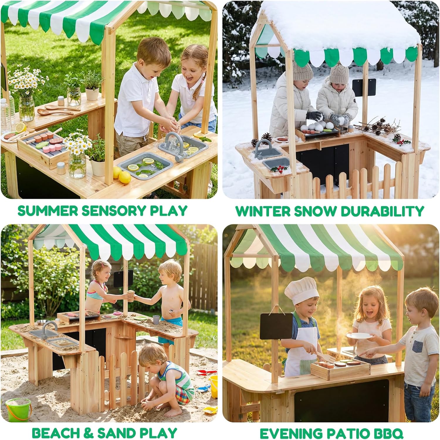 어린이 야외 놀이집, 진흙 주방, 바베큐 장난감, 야외 - Kids Outdoor Bbq 리뷰 및 가격