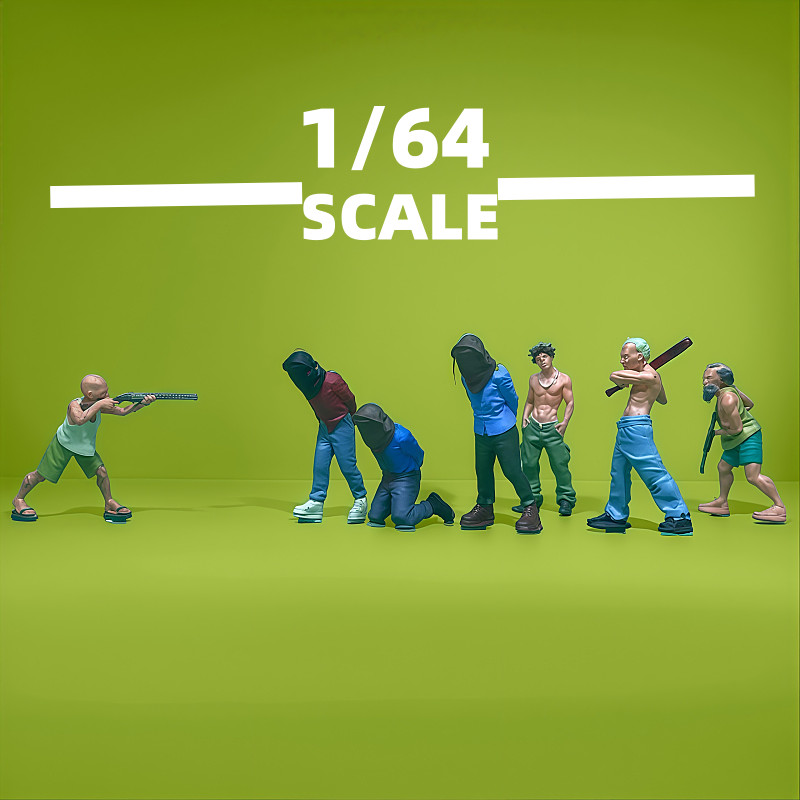 디오라마 1/64 갱단원 강도 피규어 모델 도시 거리  - Kids Outdoor Sandbox 리뷰 및 가격