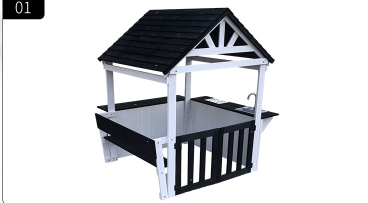 야외 정원 나무 어린이 역할놀이집 유치원 놀이집 놀이기 - Kids Outdoor Wooden Playhouse 리뷰 및 가격