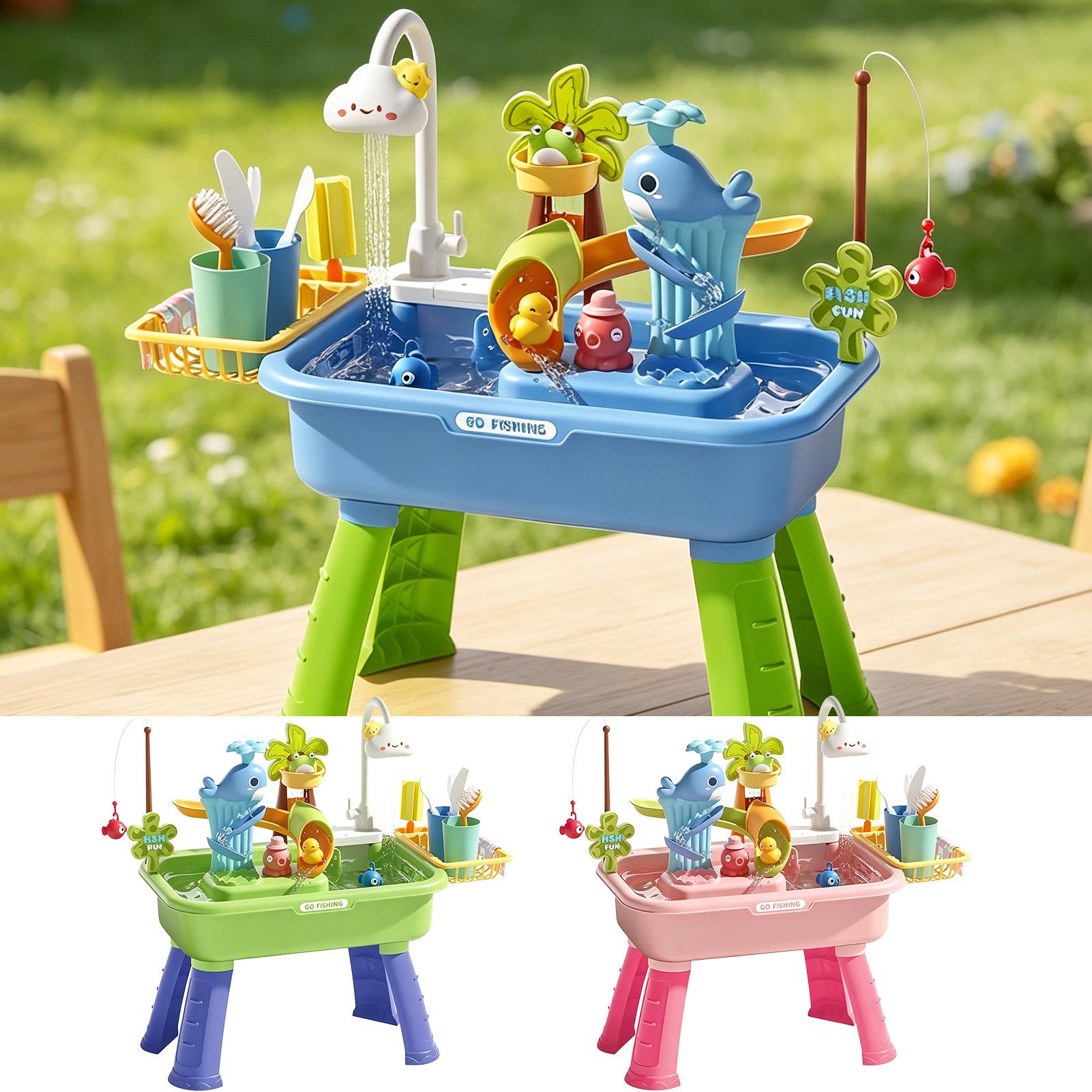 펌프가 있는 어린이 물놀이 테이블, 유아용 감각 놀이  - Kids Outdoor Water Table 리뷰 및 가격