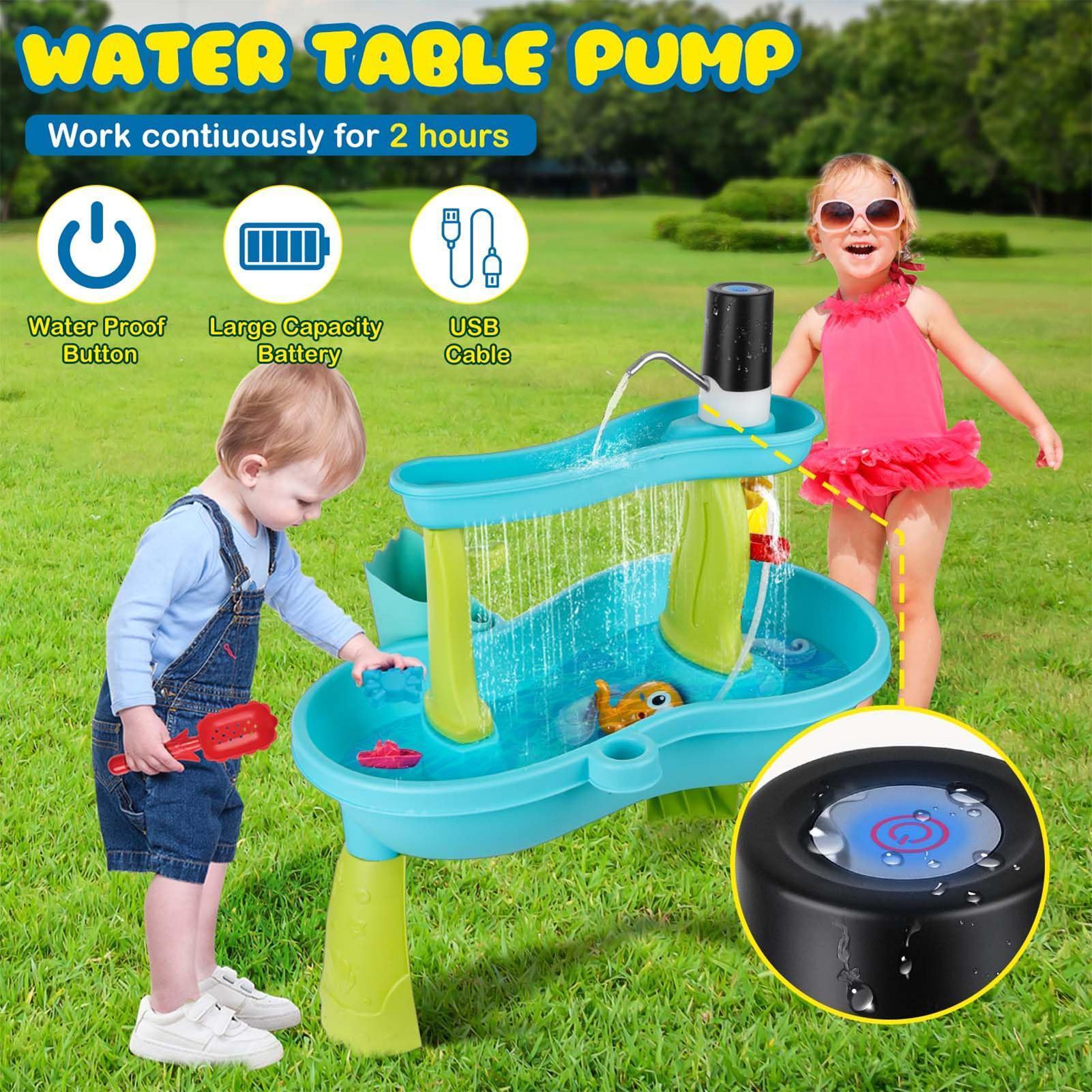 소형 무선 충전식 물놀이 테이블 펌프 배터리 구동 야외 - Kids Outdoor Water Table 리뷰 및 가격