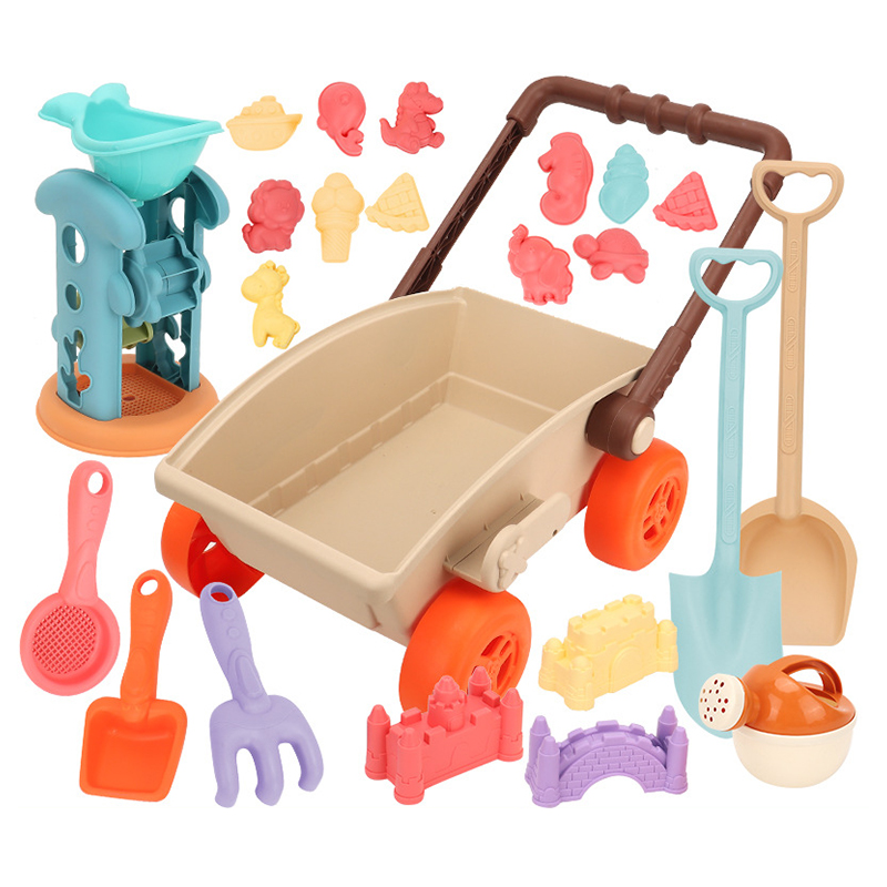 어린이 트롤리 비치 놀이 장난감 모래놀이 삽 동물 몰드 - Kids Outdoor Sandbox 리뷰 및 가격