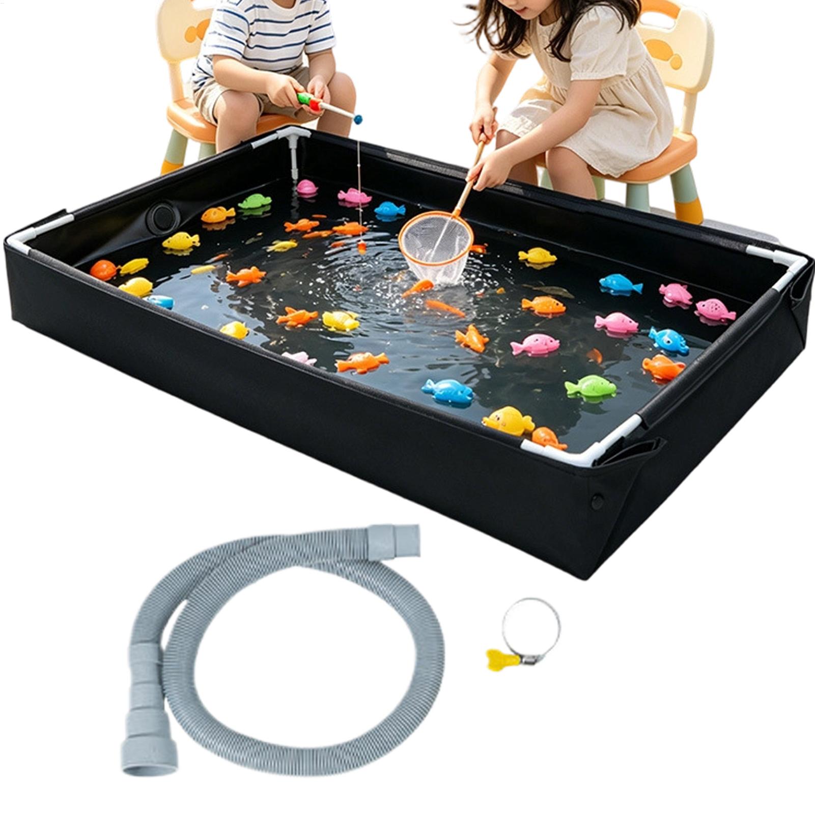 새로운 야외 물놀이 및 모래놀이 풀, 어린이 낚시 그릇 - Kids Outdoor Sandbox 리뷰 및 가격