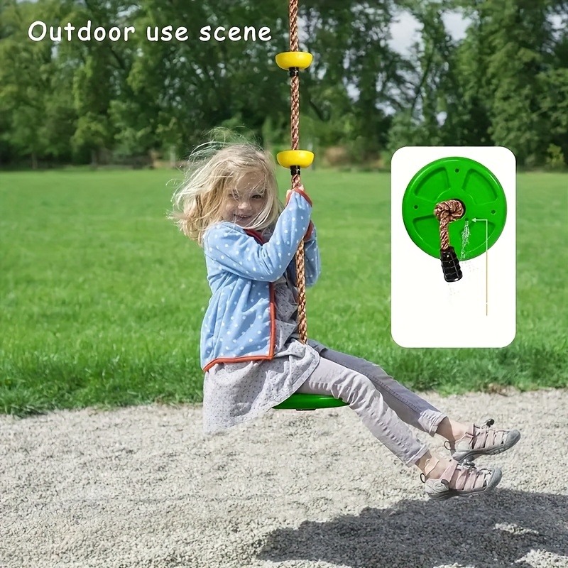 3-in-1 디스크 시트 스윙 세트 1팩 어린이 나무  - Kids Outdoor Yard Equipment 리뷰 및 가격