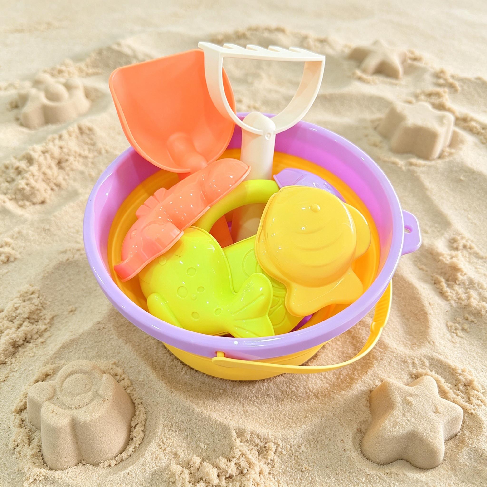 8종 어린이 해변 장난감 세트, 접이식 모래삽, 갈퀴, - Kids Outdoor Sandbox 리뷰 및 가격