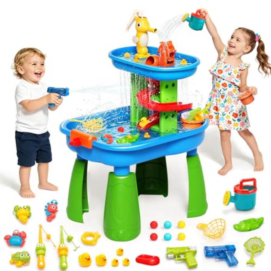 3~8세 어린이용 야외 물놀이 테이블, STEM 28P - Kids Outdoor Water Table 리뷰 및 가격