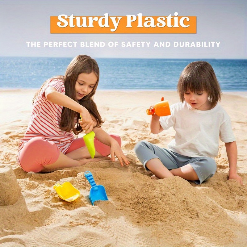 Joyfy 4 팩 비치 모래 삽 다채로운 스쿠프 여행  - Kids Outdoor Sandbox 리뷰 및 가격