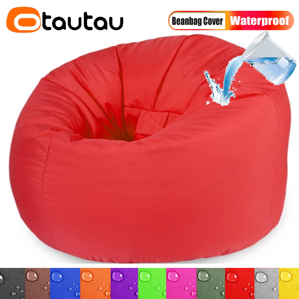 OTAUTAU 야외 방수 콩 가방 커버 필러 없음 정원 - Kids Outdoor Lounge Chair With Umbrella 리뷰 및 가격